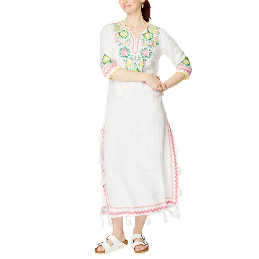 NWT Roller Rabbit Wildflower Punta Kurta coverup dress Medium